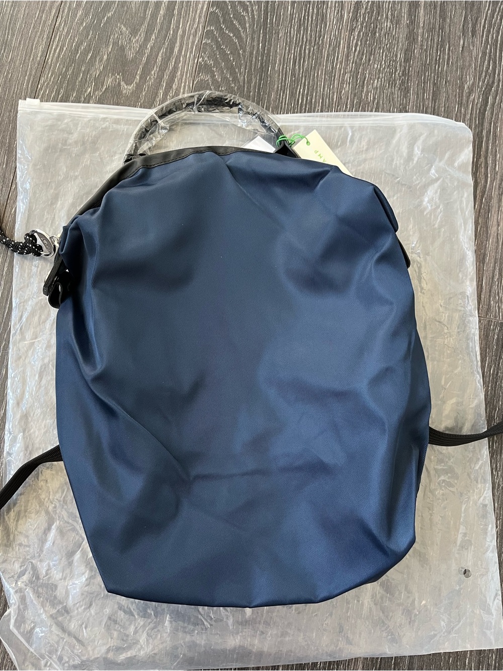Longchamp Navy Blue Backpack with Black Trim